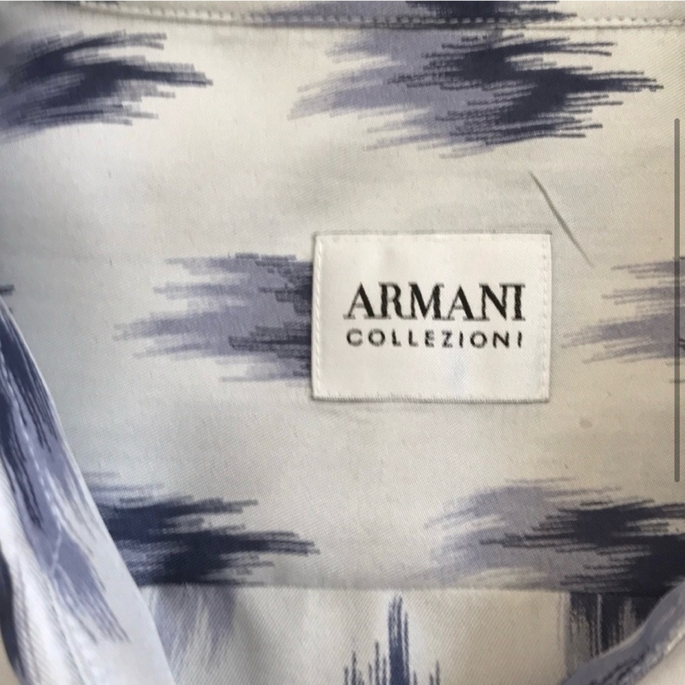 NWOT Armani Collezioni mens silk shirt